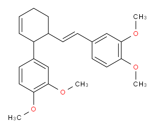 3-(3,4-Dimethoxyphenyl)-4-[(E)-3,4-dimethoxystyryl]cyclohex-1-ene