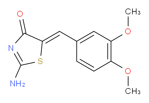 (5Z)-2-Amino-5-[(3,4-dimethoxyphenyl)methylene]-4(5H)-thiazolone (ACI)