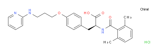 L-Tyrosine, N-(2,6-dimethylbenzoyl)-O-[3-(2-pyridinylamino)propyl]-, hydrochloride (1:1) (ACI)