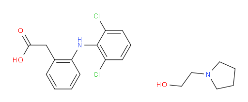 2-(pyrrolidin-1-yl)ethanol 2-(2-((2,6-dichlorophenyl)amino)phenyl)acetate