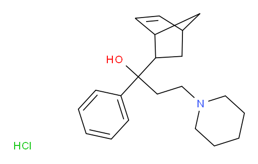 1-(bicyclo[2.2.1]hept-5-en-2-yl)-1-phenyl-3-(piperidin-1-yl)propan-1-ol hydrochloride
