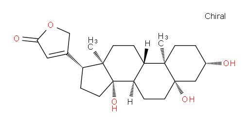 4-((3S,5S,8R,9S,10R,13R,14S,17R)-3,5,14-trihydroxy-10,13-dimethylhexadecahydro-1H-cyclopenta[a]phenanthren-17-yl)furan-2(5H)-one