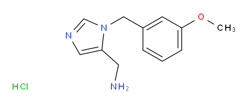 (1-(3-methoxybenzyl)-1H-imidazol-5-yl)methanamine hydrochloride