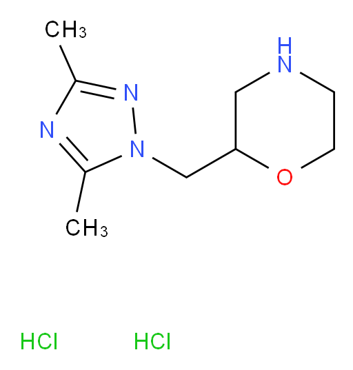 2-[(3,5-dimethyl-1H-1,2,4-triazol-1-yl)methyl]morpholine dihydrochloride