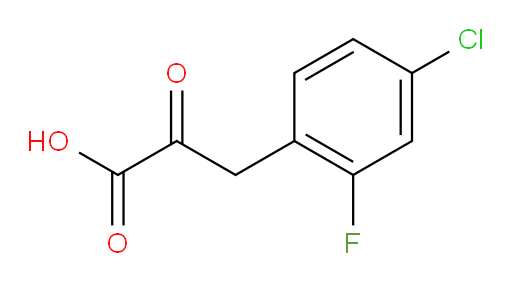 3-(4-chloro-2-fluorophenyl)-2-oxopropanoic acid