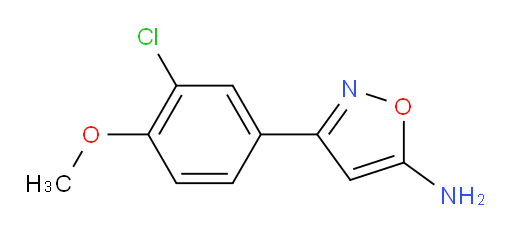 3-(3-chloro-4-methoxyphenyl)-1,2-oxazol-5-amine