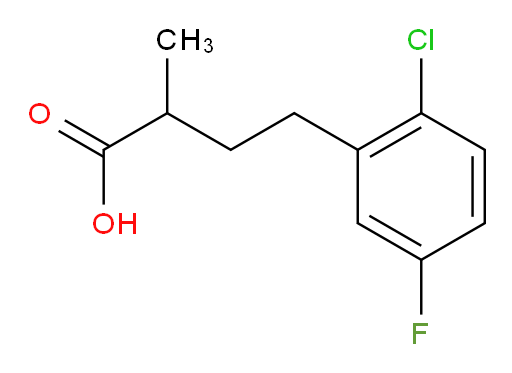 4-(2-chloro-5-fluorophenyl)-2-methylbutanoic acid