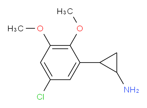 2-(5-chloro-2,3-dimethoxyphenyl)cyclopropan-1-amine