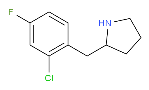 2-[(2-chloro-4-fluorophenyl)methyl]pyrrolidine