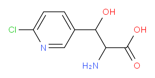2-amino-3-(6-chloropyridin-3-yl)-3-hydroxypropanoic acid