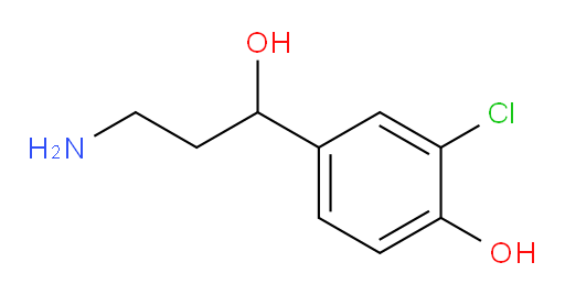 4-(3-amino-1-hydroxypropyl)-2-chlorophenol