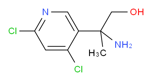 2-amino-2-(4,6-dichloropyridin-3-yl)propan-1-ol