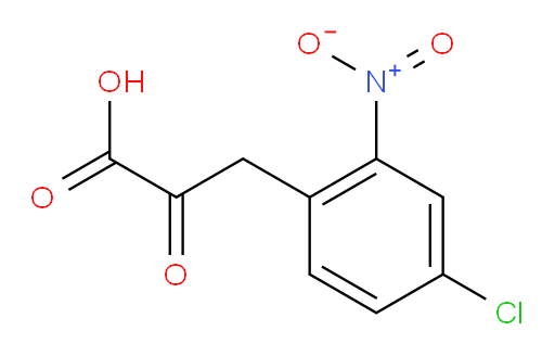 3-(4-chloro-2-nitrophenyl)-2-oxopropanoic acid