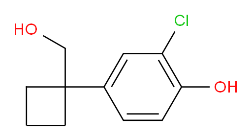 2-chloro-4-[1-(hydroxymethyl)cyclobutyl]phenol