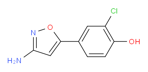4-(3-amino-1,2-oxazol-5-yl)-2-chlorophenol