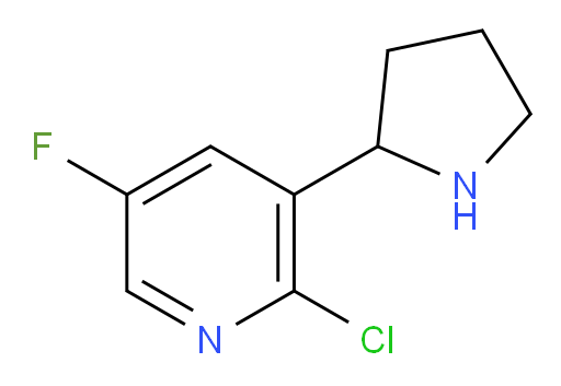 2-chloro-5-fluoro-3-(pyrrolidin-2-yl)pyridine