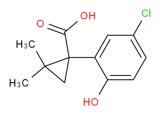 1-(5-chloro-2-hydroxyphenyl)-2,2-dimethylcyclopropane-1-carboxylic acid