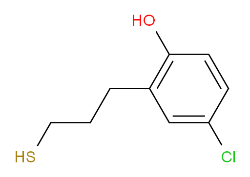 4-chloro-2-(3-sulfanylpropyl)phenol