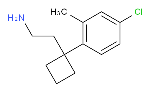 2-[1-(4-chloro-2-methylphenyl)cyclobutyl]ethan-1-amine