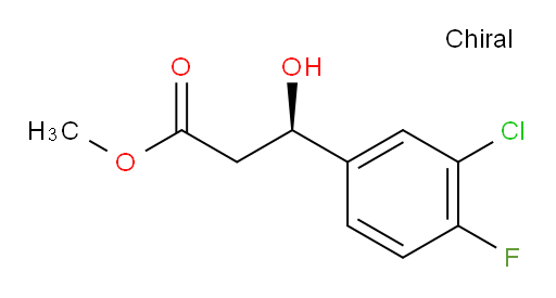 methyl (3R)-3-(3-chloro-4-fluorophenyl)-3-hydroxypropanoate