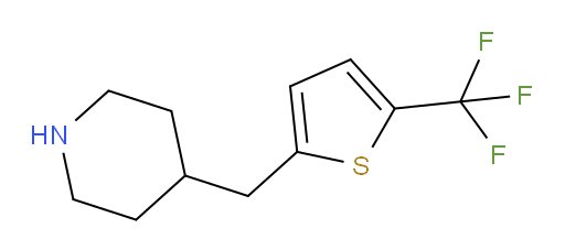 4-{[5-(trifluoromethyl)thiophen-2-yl]methyl}piperidine