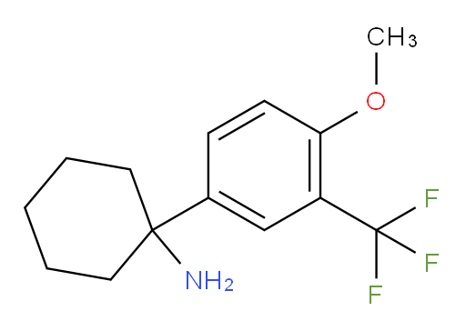 1-[4-methoxy-3-(trifluoromethyl)phenyl]cyclohexan-1-amine