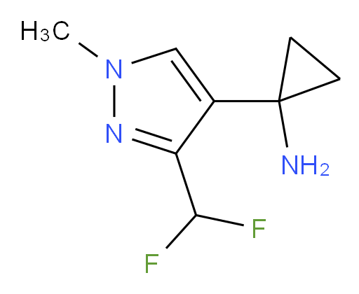1-[3-(difluoromethyl)-1-methyl-1H-pyrazol-4-yl]cyclopropan-1-amine