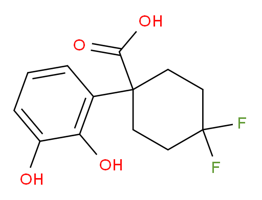 1-(2,3-dihydroxyphenyl)-4,4-difluorocyclohexane-1-carboxylic acid