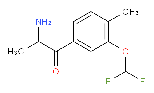2-amino-1-[3-(difluoromethoxy)-4-methylphenyl]propan-1-one