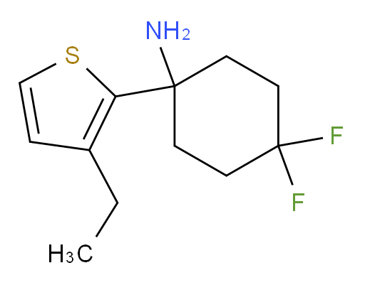 1-(3-ethylthiophen-2-yl)-4,4-difluorocyclohexan-1-amine
