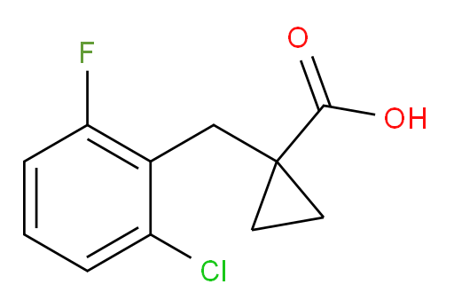 1-[(2-chloro-6-fluorophenyl)methyl]cyclopropane-1-carboxylic acid