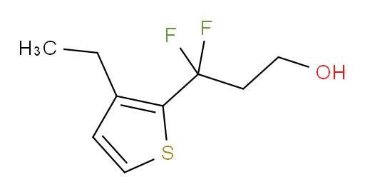 3-(3-ethylthiophen-2-yl)-3,3-difluoropropan-1-ol