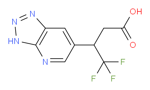 4,4,4-trifluoro-3-{3H-[1,2,3]triazolo[4,5-b]pyridin-6-yl}butanoic acid