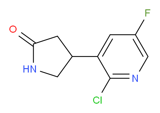 4-(2-chloro-5-fluoropyridin-3-yl)pyrrolidin-2-one