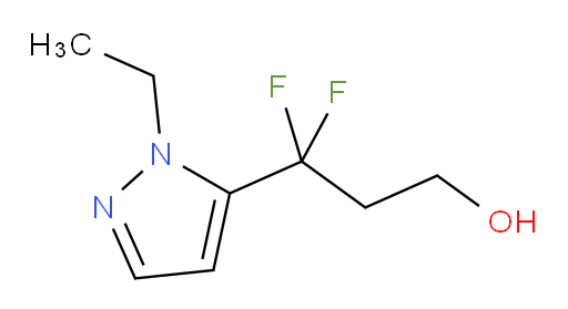 3-(1-ethyl-1H-pyrazol-5-yl)-3,3-difluoropropan-1-ol