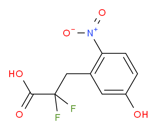 2,2-difluoro-3-(5-hydroxy-2-nitrophenyl)propanoic acid