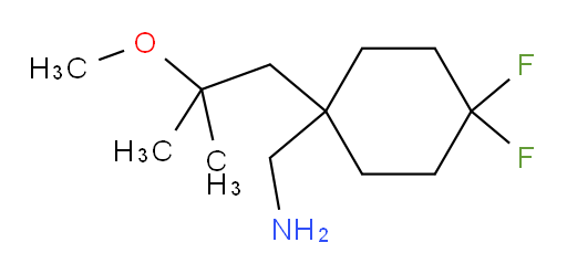 [4,4-difluoro-1-(2-methoxy-2-methylpropyl)cyclohexyl]methanamine