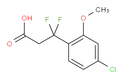 3-(4-chloro-2-methoxyphenyl)-3,3-difluoropropanoic acid