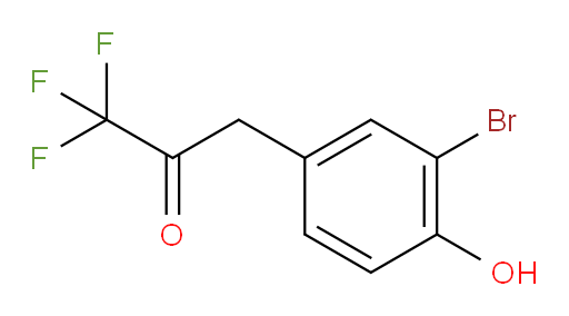 3-(3-bromo-4-hydroxyphenyl)-1,1,1-trifluoropropan-2-one
