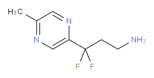 3,3-difluoro-3-(5-methylpyrazin-2-yl)propan-1-amine