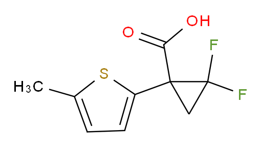 2,2-difluoro-1-(5-methylthiophen-2-yl)cyclopropane-1-carboxylic acid