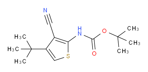 tert-butyl N-(4-tert-butyl-3-cyanothiophen-2-yl)carbamate