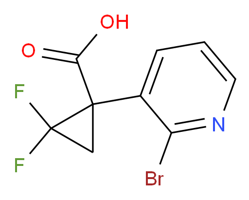 1-(2-bromopyridin-3-yl)-2,2-difluorocyclopropane-1-carboxylic acid