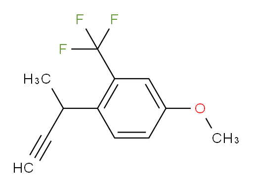 1-(but-3-yn-2-yl)-4-methoxy-2-(trifluoromethyl)benzene