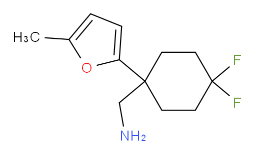[4,4-difluoro-1-(5-methylfuran-2-yl)cyclohexyl]methanamine
