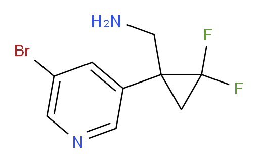 [1-(5-bromopyridin-3-yl)-2,2-difluorocyclopropyl]methanamine