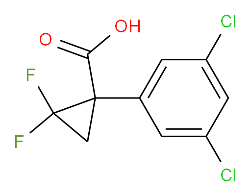 1-(3,5-dichlorophenyl)-2,2-difluorocyclopropane-1-carboxylic acid