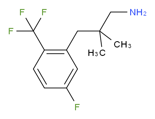 3-[5-fluoro-2-(trifluoromethyl)phenyl]-2,2-dimethylpropan-1-amine
