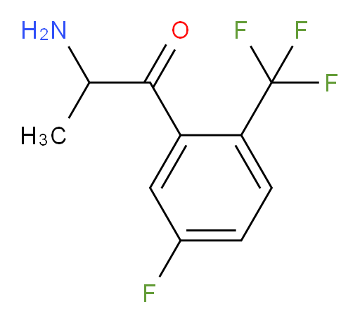 2-amino-1-[5-fluoro-2-(trifluoromethyl)phenyl]propan-1-one