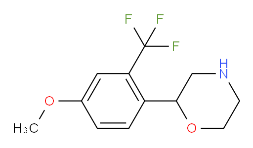 2-[4-methoxy-2-(trifluoromethyl)phenyl]morpholine